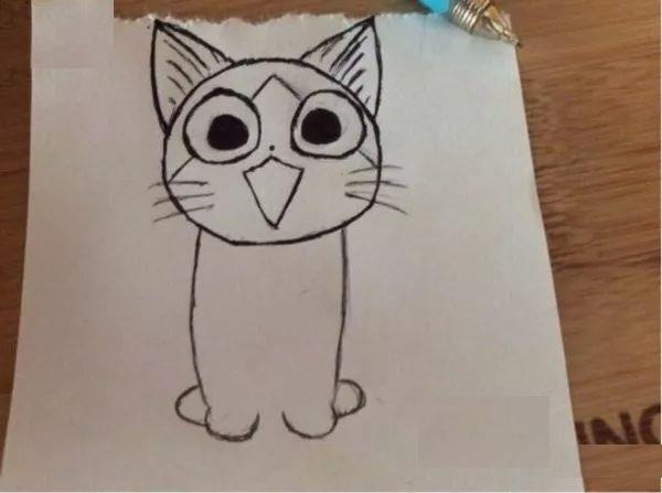 幼儿园小猫咪绘画教程