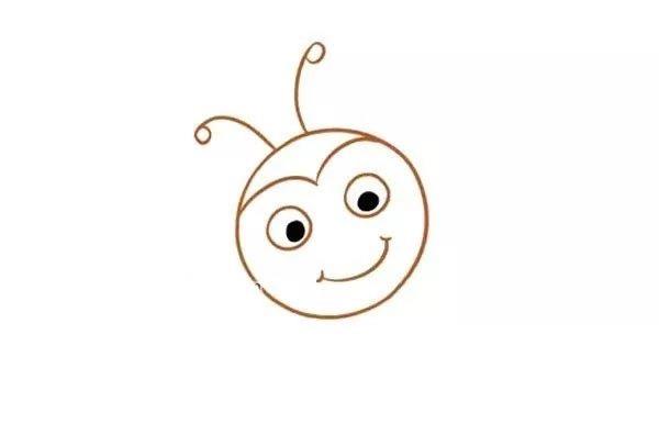 怎么三步画蜜蜂简笔画