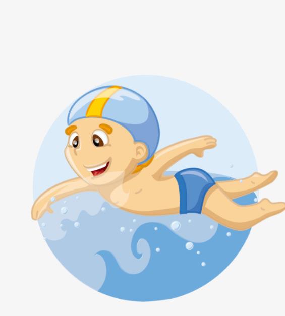 绘画教程|夏天游泳的简笔画怎么画好看