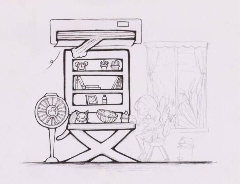 如何画空调简笔画简单又漂亮