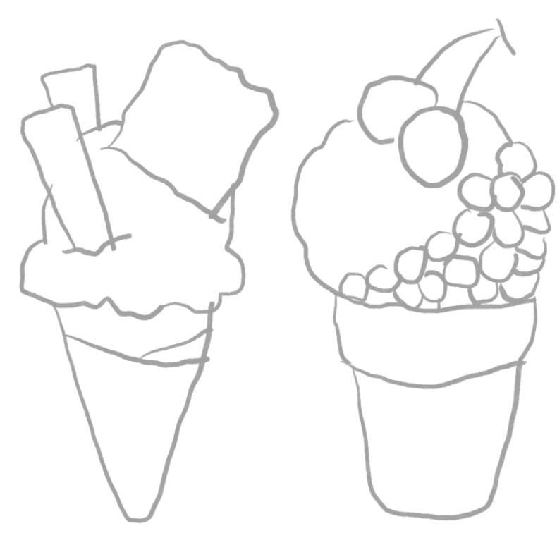 零基础如何画冰淇淋简笔画图片教程