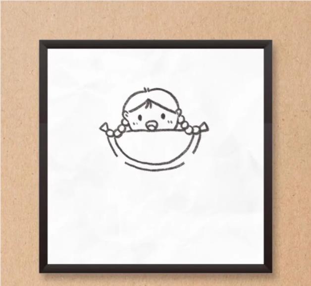 小朋友摘西瓜简笔画怎么画简单又漂亮