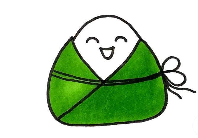 一步一步画粽子简单又漂亮