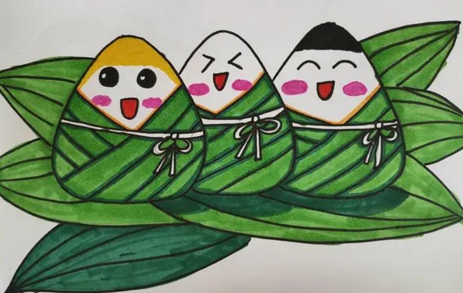 一步一步画粽子简单又漂亮