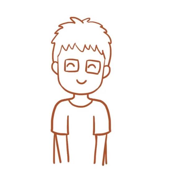 如何画爸爸的简笔画步骤图解