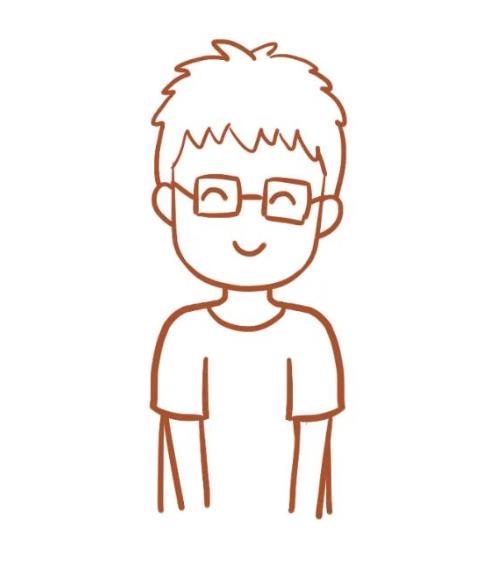 如何画爸爸的简笔画步骤图解