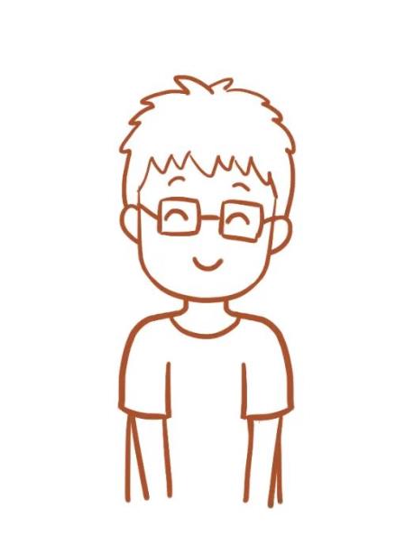 如何画爸爸的简笔画步骤图解