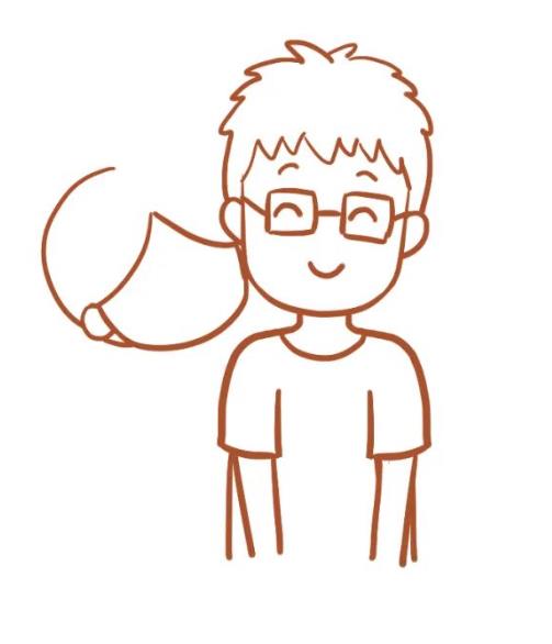 如何画爸爸的简笔画步骤图解