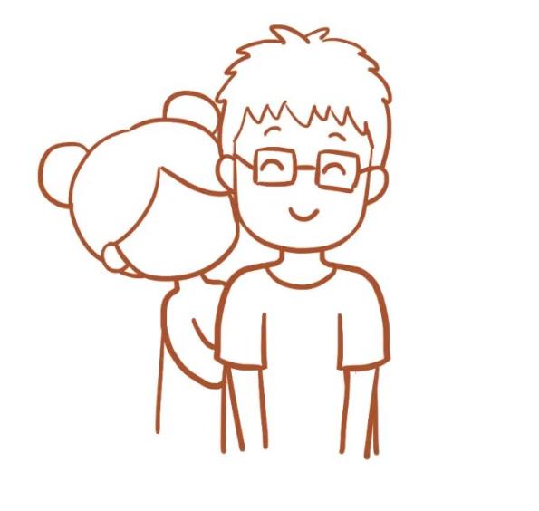 如何画爸爸的简笔画步骤图解