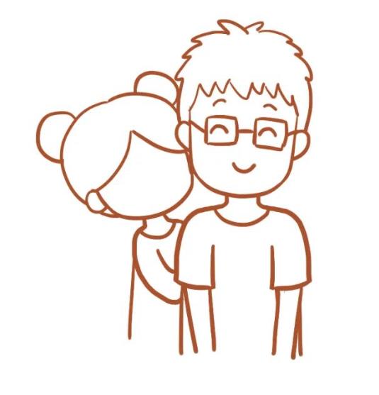 如何画爸爸的简笔画步骤图解