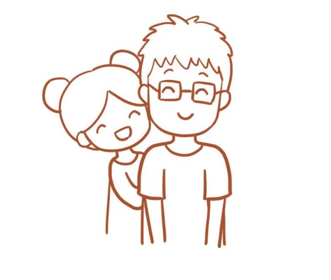 如何画爸爸的简笔画步骤图解