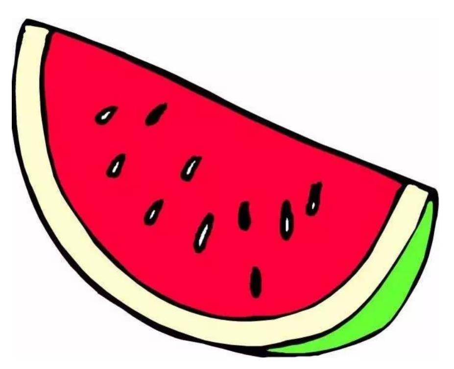 水果简笔画 西瓜怎么画好看又简单