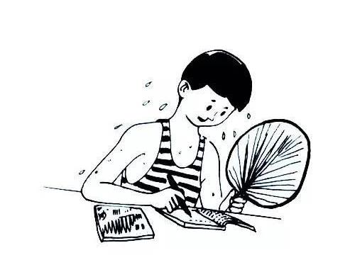 2023热得流汗简笔画大全欣赏