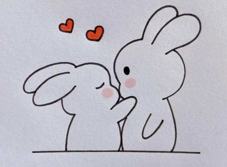 2023简单小兔子怎么画大全欣赏