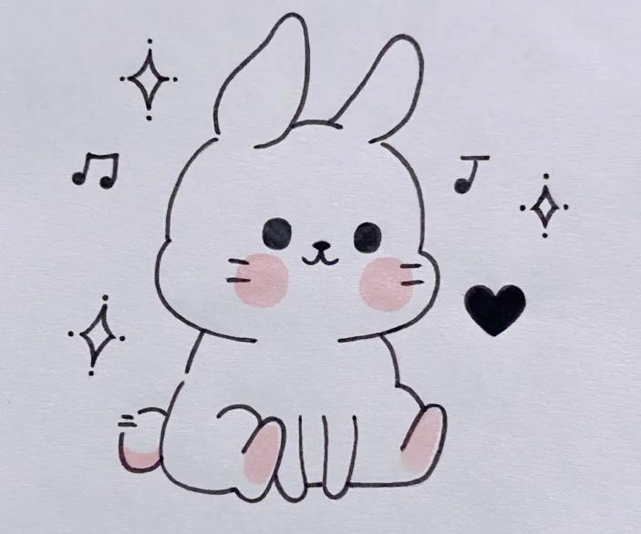 2023简单小兔子怎么画大全欣赏