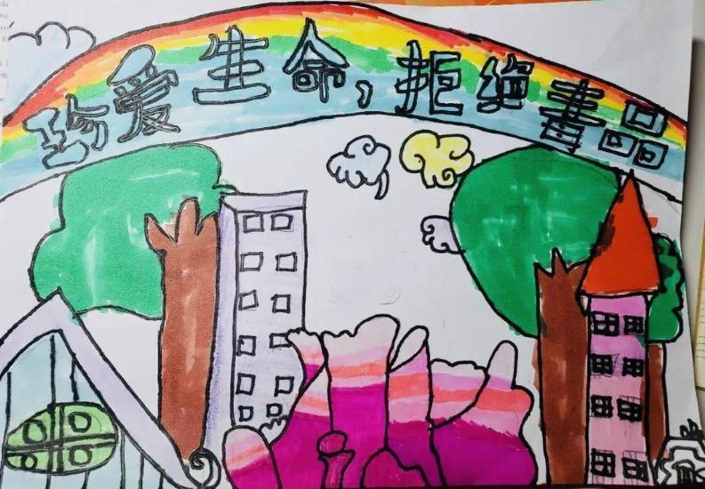 2023最新远离毒品简笔画