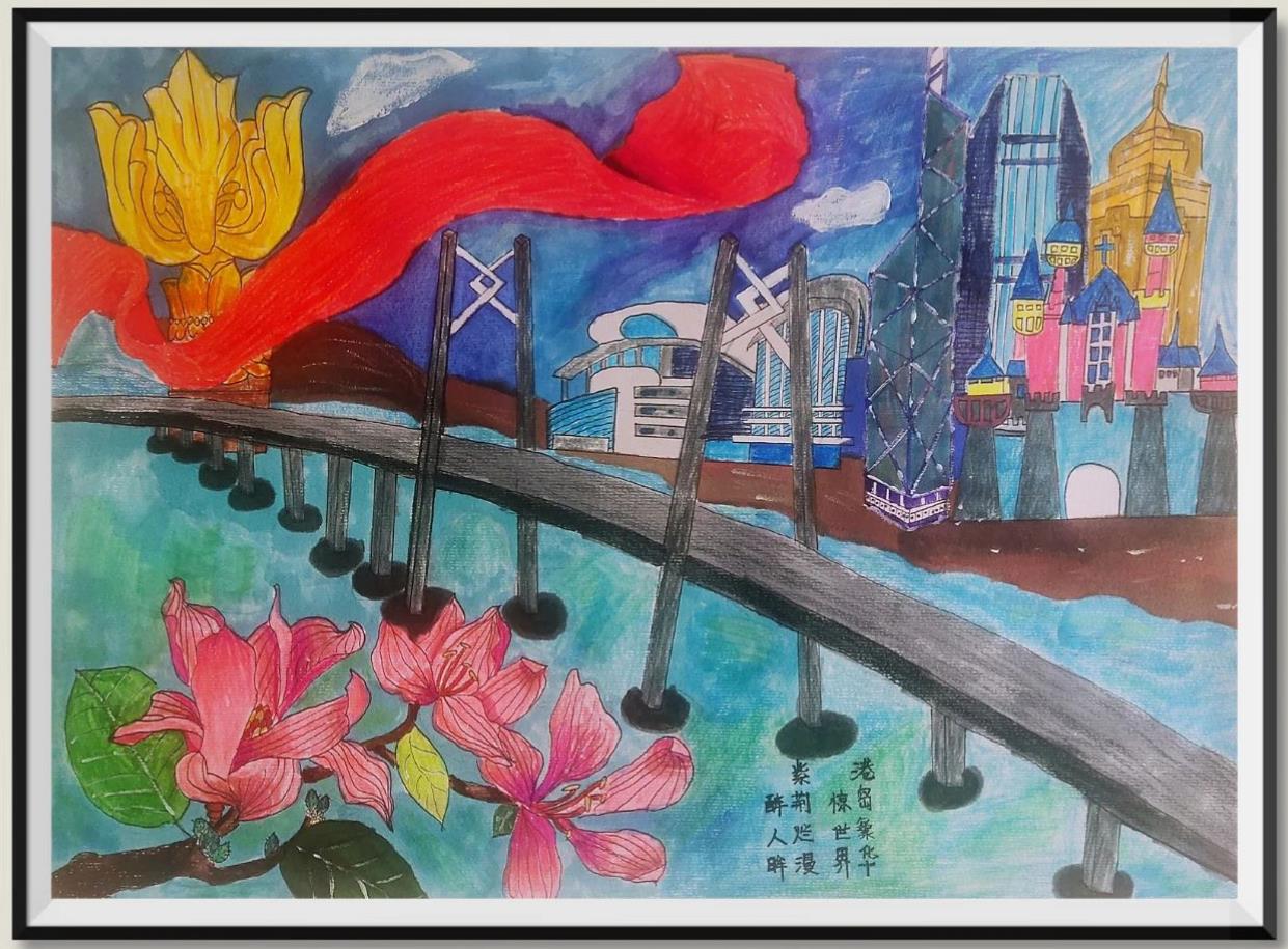 庆祝香港回归简笔画图片简单又漂亮