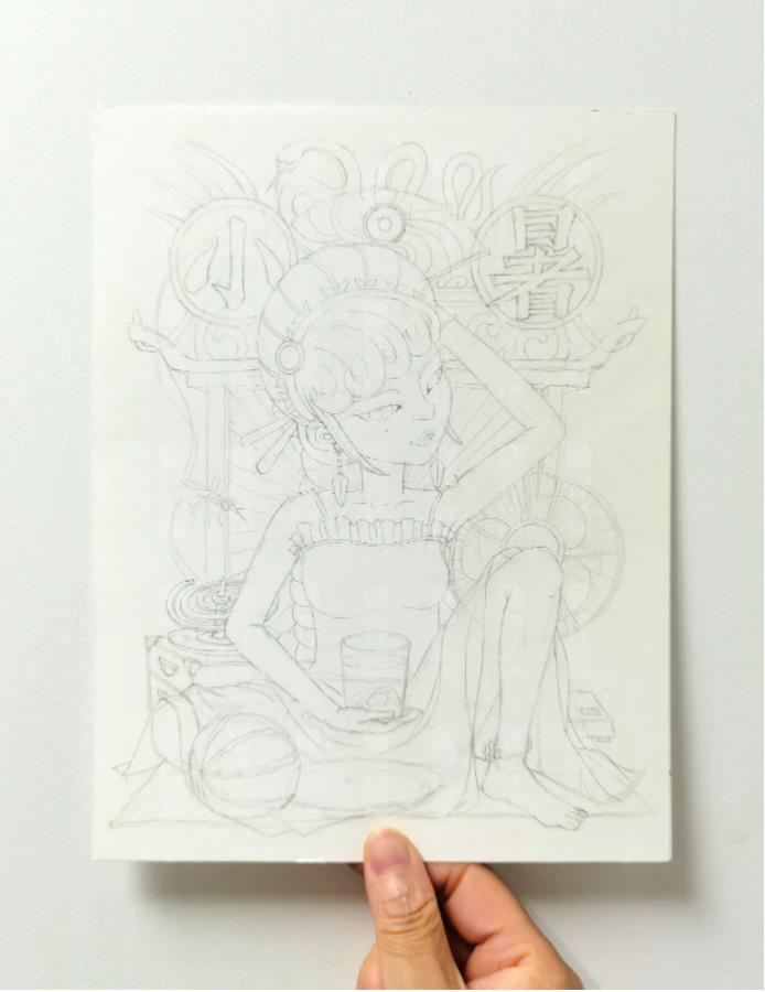 小暑节气画简单笔画怎么画(含素材模板)