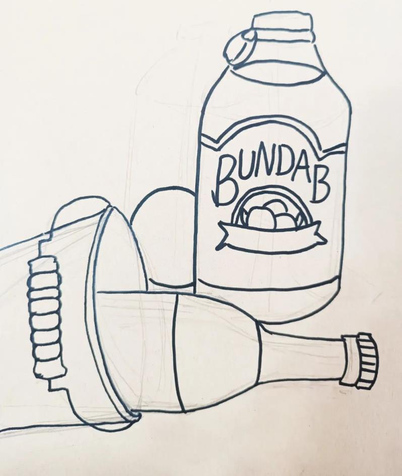 简笔画牛皮纸涂色可以用马克笔吗
