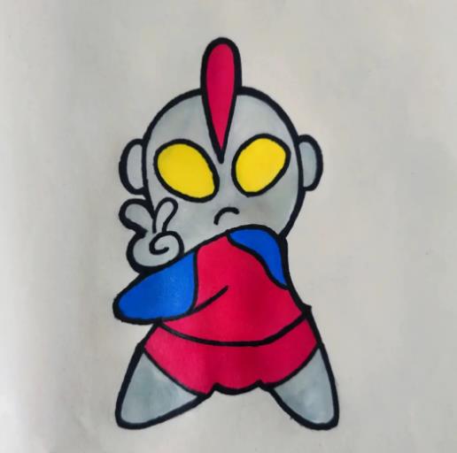 奥特曼怎么画最简单 奥特曼简笔卡通画