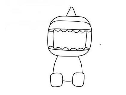 迷你世界迷斯拉怎么画 迷你世界迷斯拉简笔画