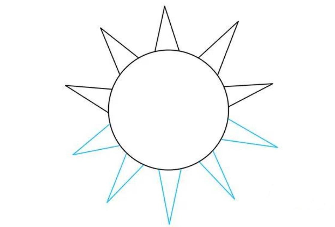 儿童创意美术：太阳怎么画好看又简单