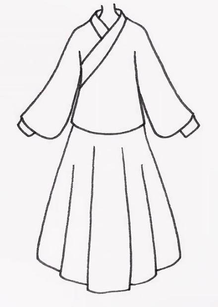 汉服怎么画简单又好看 汉服简笔画图片
