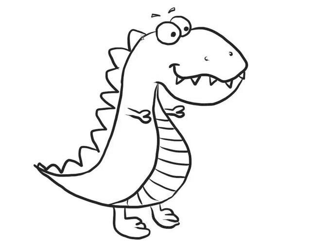 简单恐龙怎么画 简单恐龙简笔画图片