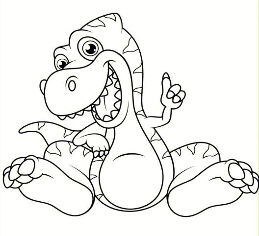 简单恐龙怎么画 简单恐龙简笔画图片