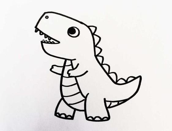 简单恐龙怎么画 简单恐龙简笔画图片