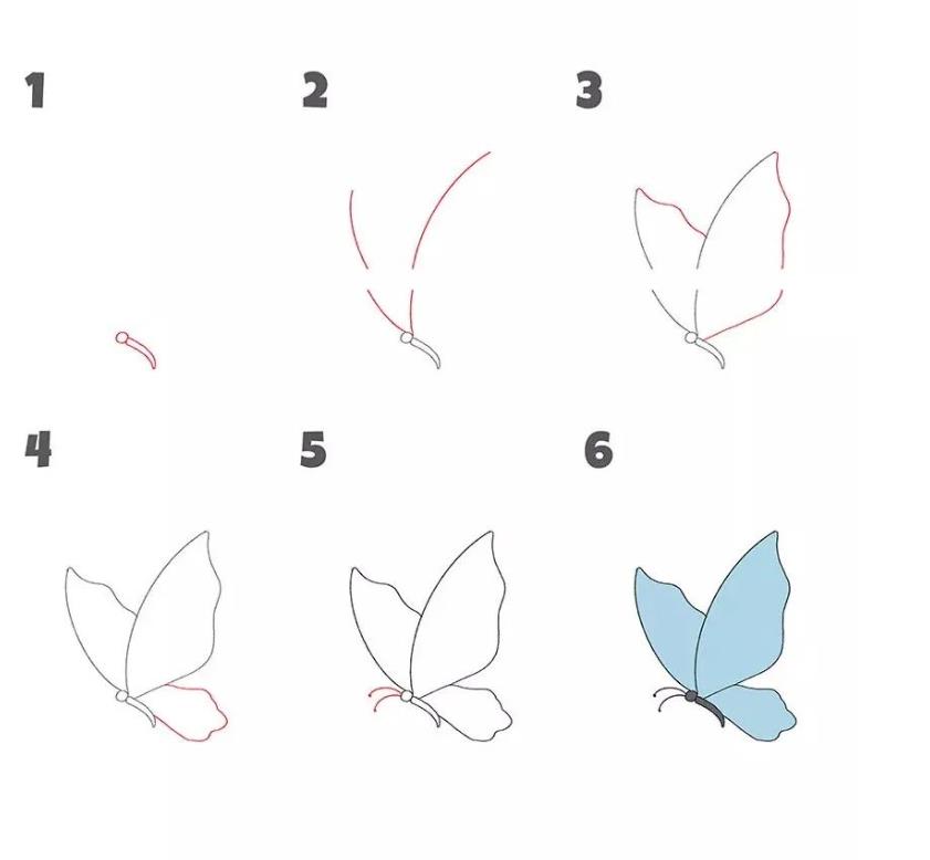 简笔画系列：简单的蝴蝶怎么画好看又漂亮