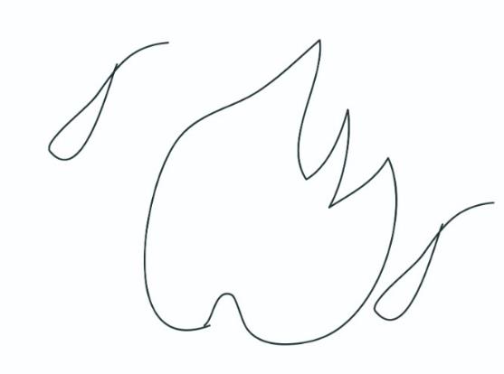 画一个简单的火 火简笔画简单