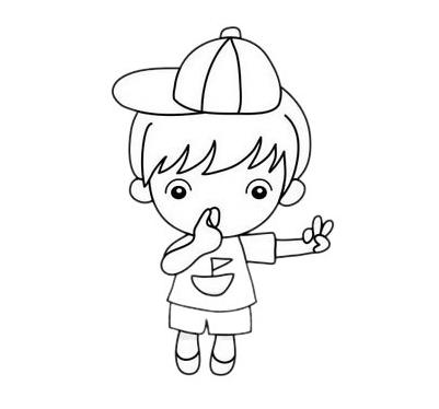 最新6岁儿童绘画教程小男孩大全