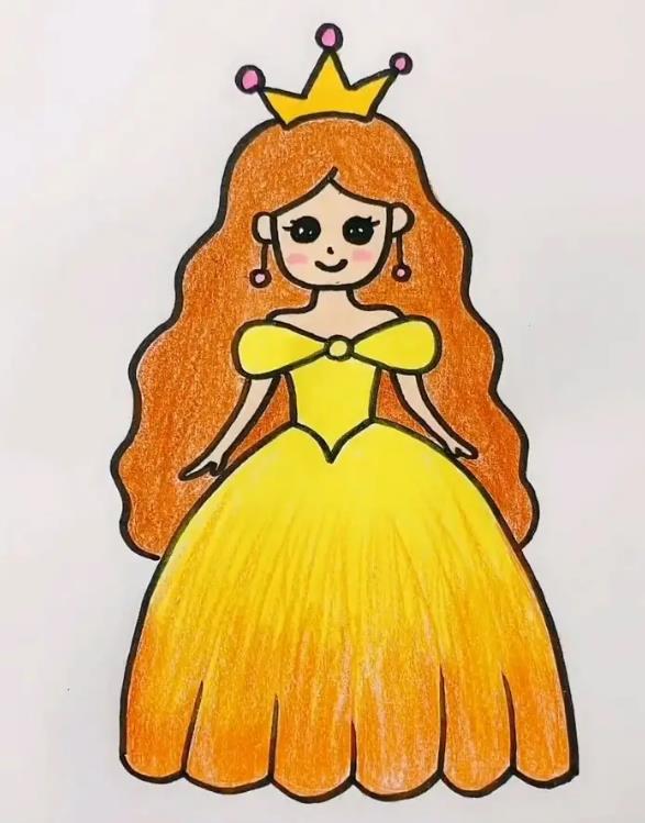 简单的小公主怎么画 简单的小公主简笔画