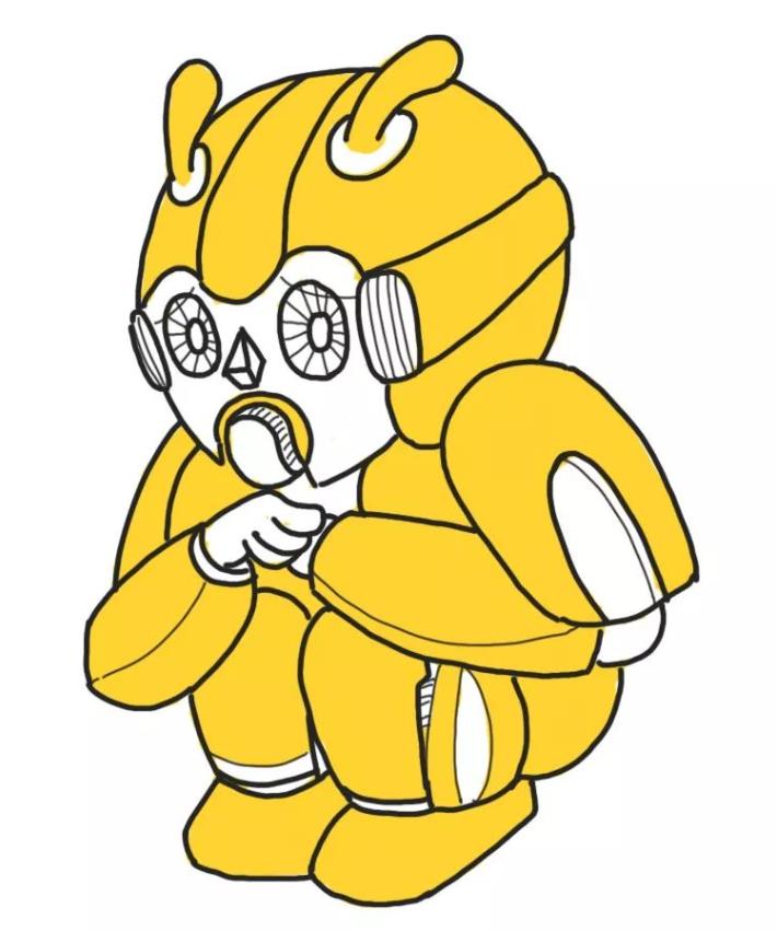 迷你世界大黄蜂怎么画简笔画教程