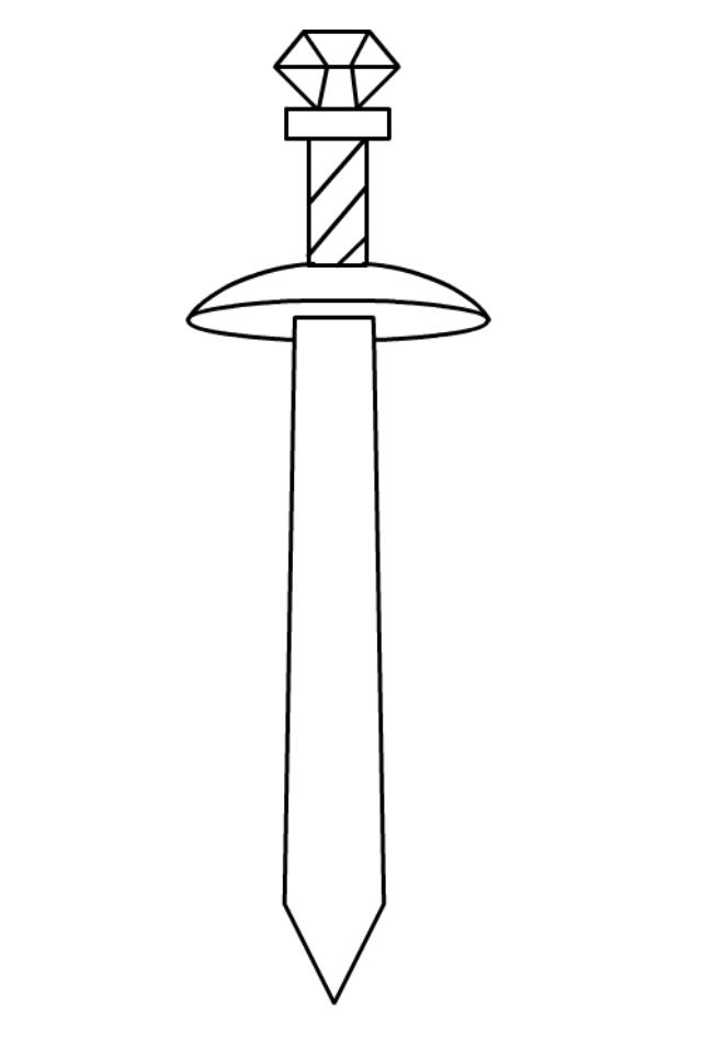 迷你世界武器怎么画(含画法步骤)