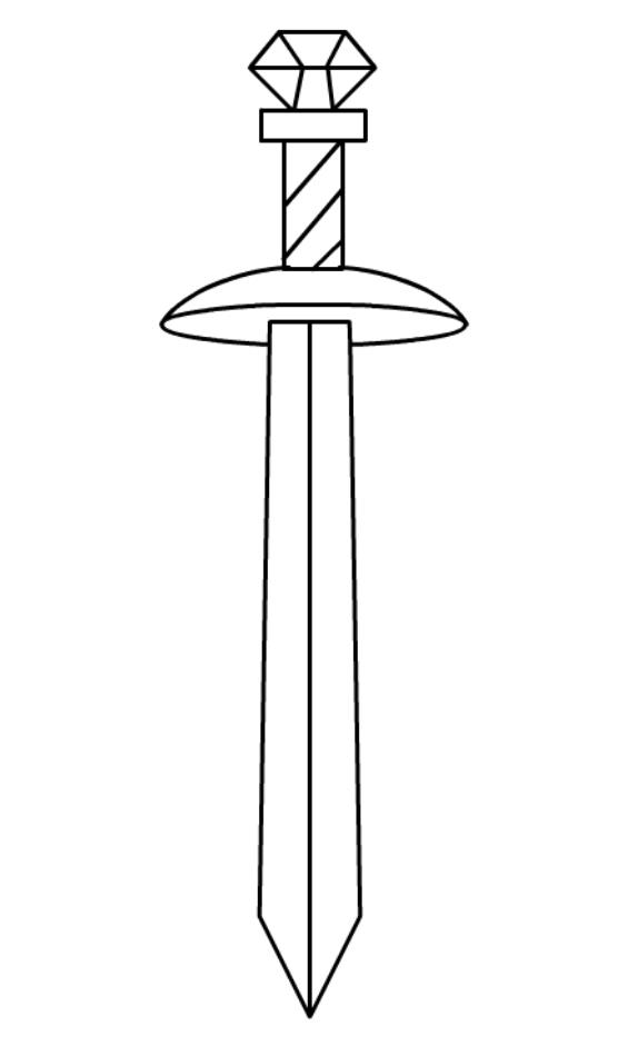 迷你世界武器怎么画(含画法步骤)