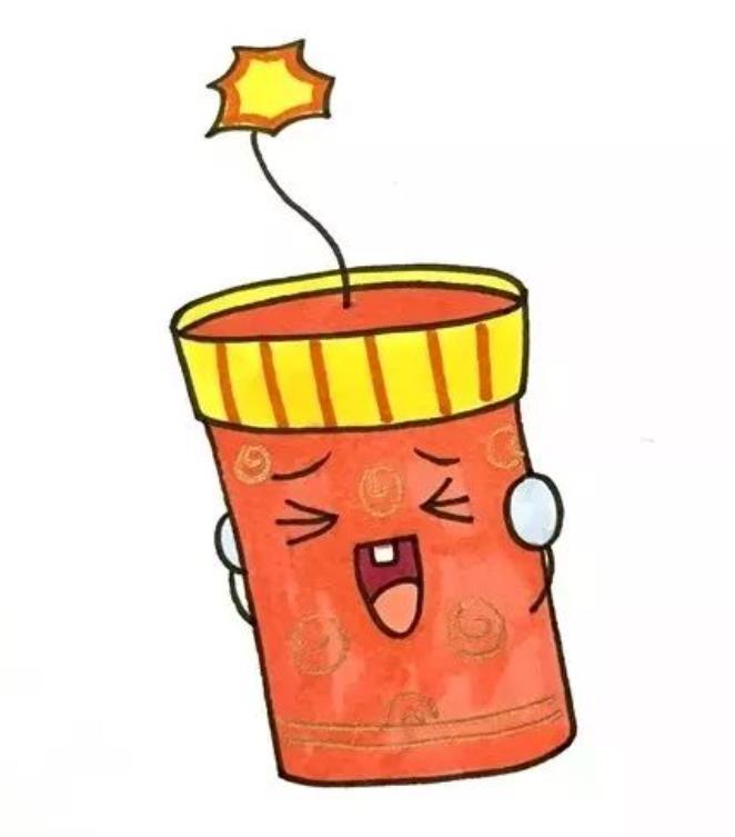 鞭炮怎么画简单又漂亮 一步一步教你画鞭炮