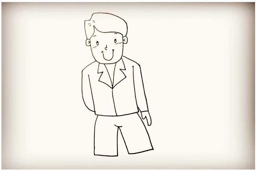 儿童创意美术：爸爸简笔画头像简单又帅气