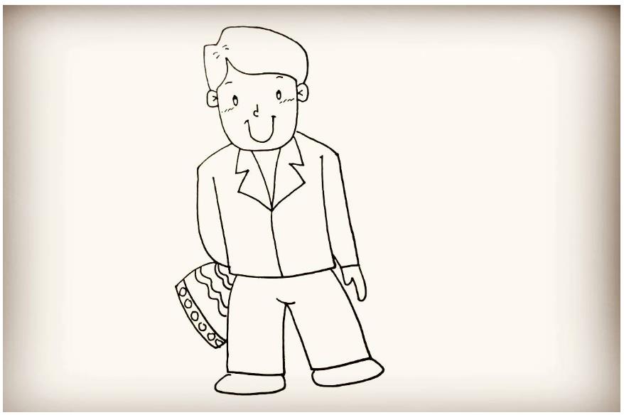 儿童创意美术：爸爸简笔画头像简单又帅气