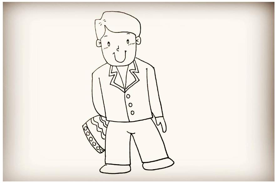 儿童创意美术：爸爸简笔画头像简单又帅气