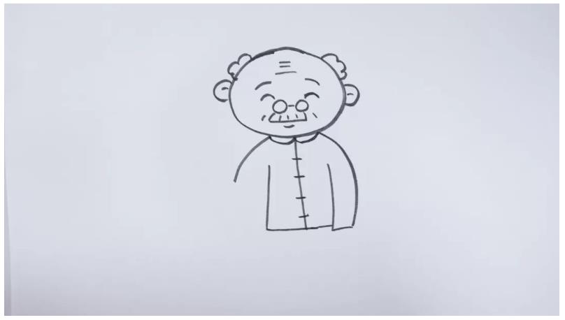 爷爷简笔画头像简单(含步骤图解)