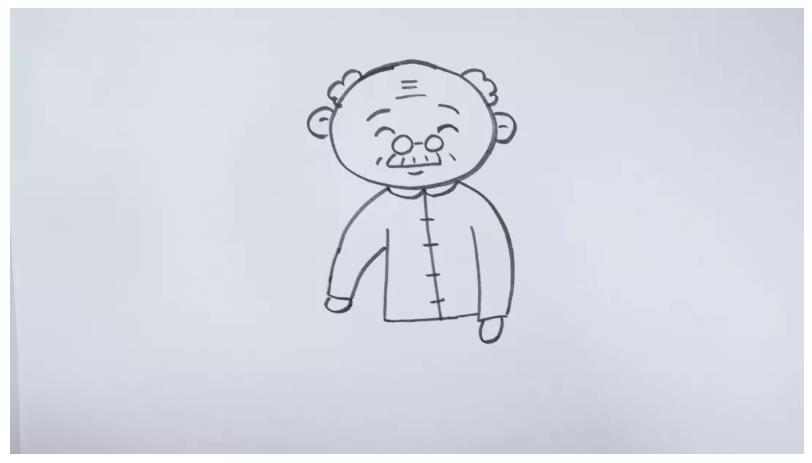 爷爷简笔画头像简单(含步骤图解)