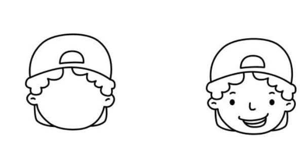 儿童美术:弟弟简笔画头像简单又帅气