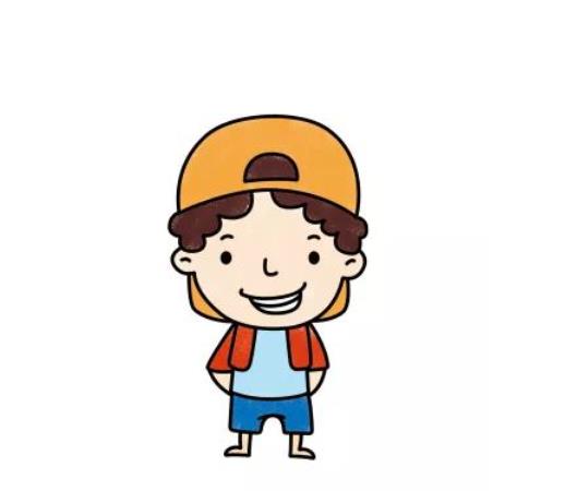 儿童美术:弟弟简笔画头像简单又帅气