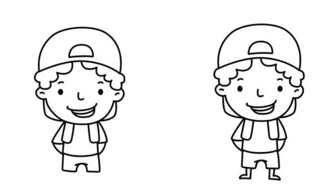 儿童美术:弟弟简笔画头像简单又帅气