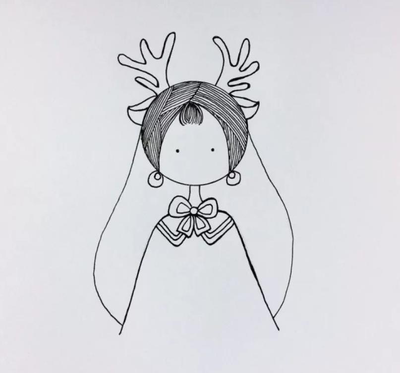 8一11岁简单画小女孩可爱 画小女孩可爱又漂亮