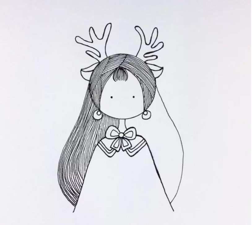 8一11岁简单画小女孩可爱 画小女孩可爱又漂亮
