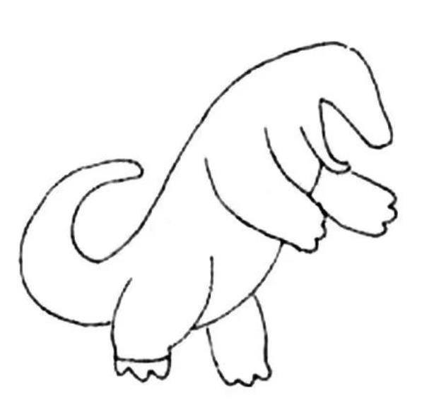 儿童画：哥斯拉怎么画简单又霸气又好看