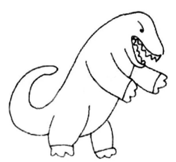 儿童画：哥斯拉怎么画简单又霸气又好看